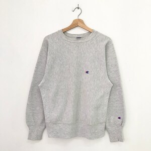 Vintage 90s Champion Reverse Weave Gray Sweatshirt Medium Champion