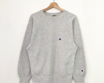 Vintage 90s Champion Reverse Weave Gray Sweatshirt Medium Champion