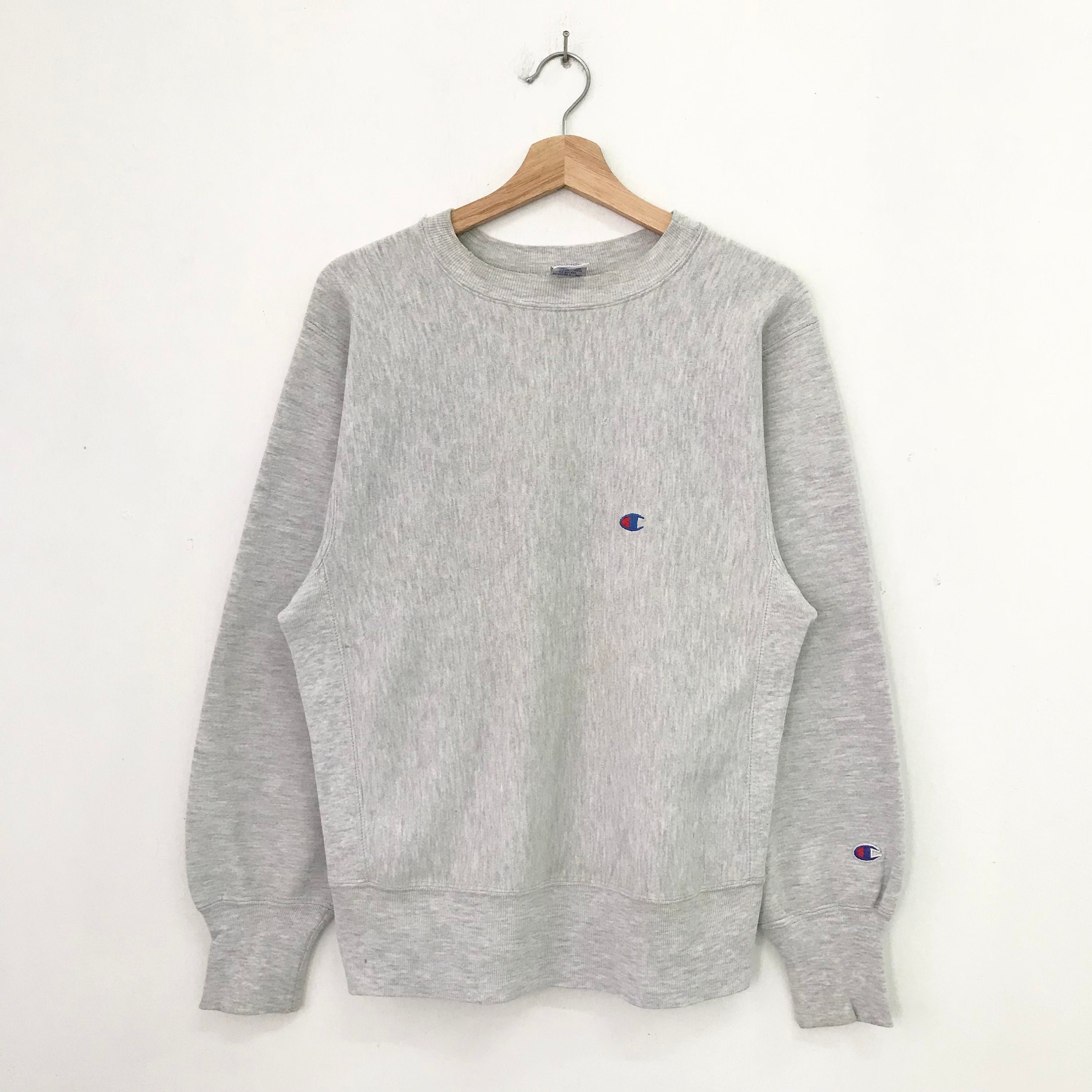 Vintage 90s Champion Reverse Weave Gray Sweatshirt Medium Champion