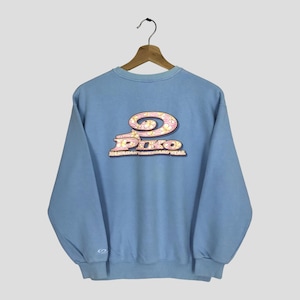 Vintage Piko Hawaiian Longboard Wear Blue Sweatshirt Small Piko Longboard Surfing Beach Spell Out Sweater Piko Surf Pullover Jumper Size S