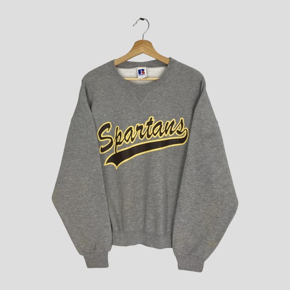 Vintage 90's Russell Athletic Gray Sweatshirt Large Russell