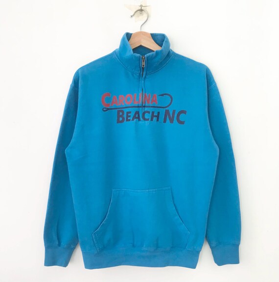 Vintage Carolina Beach Blue Sweatshirt Medium Carolina Beach
