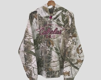 Vintage Y2K Real Tree Sweater Large Real Tree World Foremost Outfitters Embroidery Logo Hoodie Real Tree Camouflage Pullover Outdoor Size L