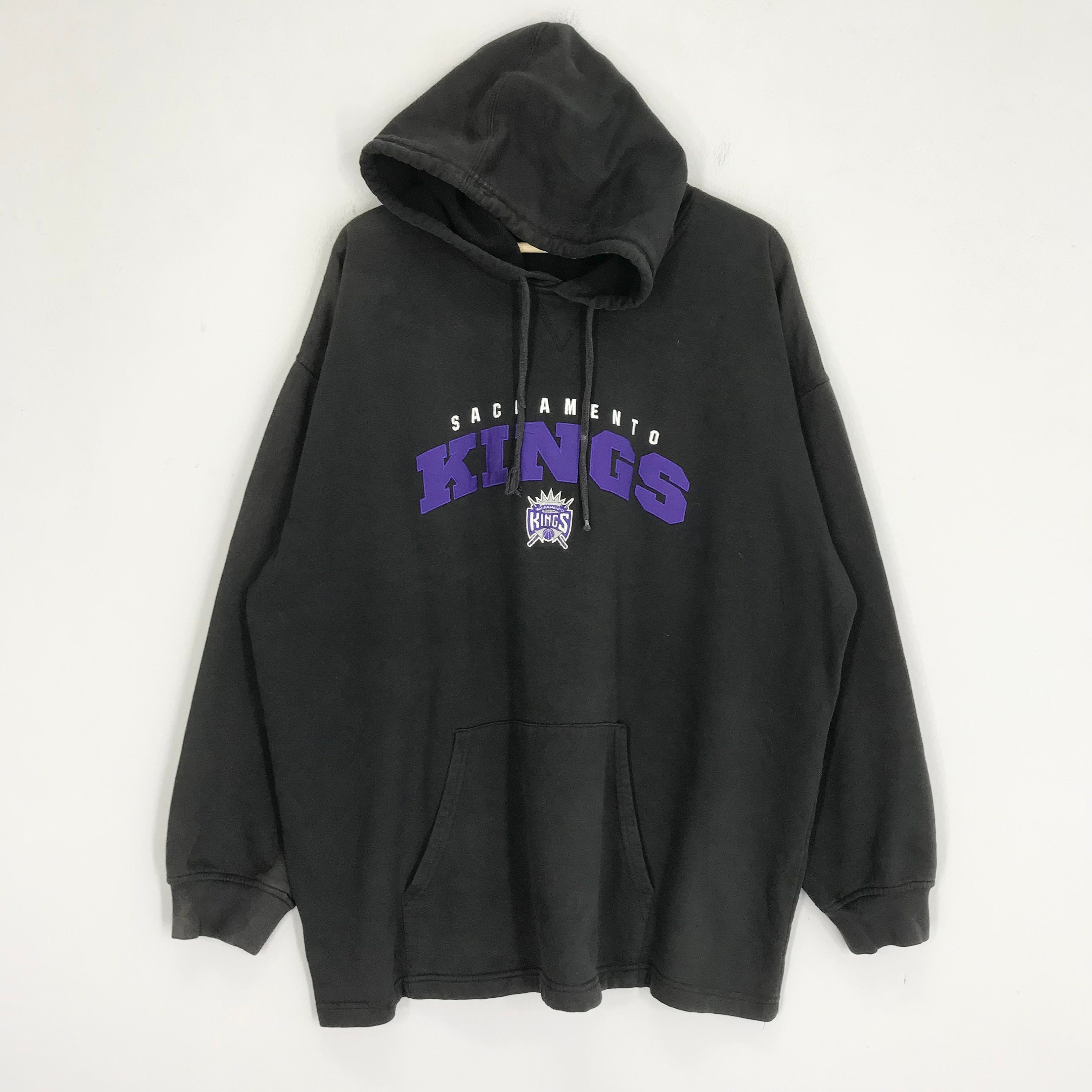 Vintage Sacramento Kings Black Sweater Xxlarge Sacramento Kings