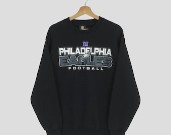Vintage Philadelphia Eagles Black Sweatshirt Medium Eagles Sweater Philadelphia Eagles Crewneck Eagles National Football Team Jumper Size M