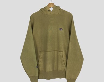 Vintage Hysteric Glamour Japan Olive Green Sweater Large Hysteric Glamour Embroidery Small Logo HG Street Wear  Hoodie Hysteric Japan Size M