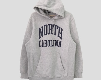 Vintage Y2K North Carolina Gray Sweater Large North Carolina State University Spell Out Big Logo Hoodie North Carolina State Pullover Size L