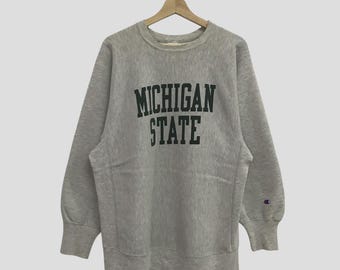 Vintage 80's Champion Reverse Weave Michigan State University