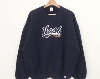 Vintage University Of California Santa Barbara Blue Sweatshirt Xlarge University California Santa Barbara UCSB Dad Spell Out Sweater Size XL