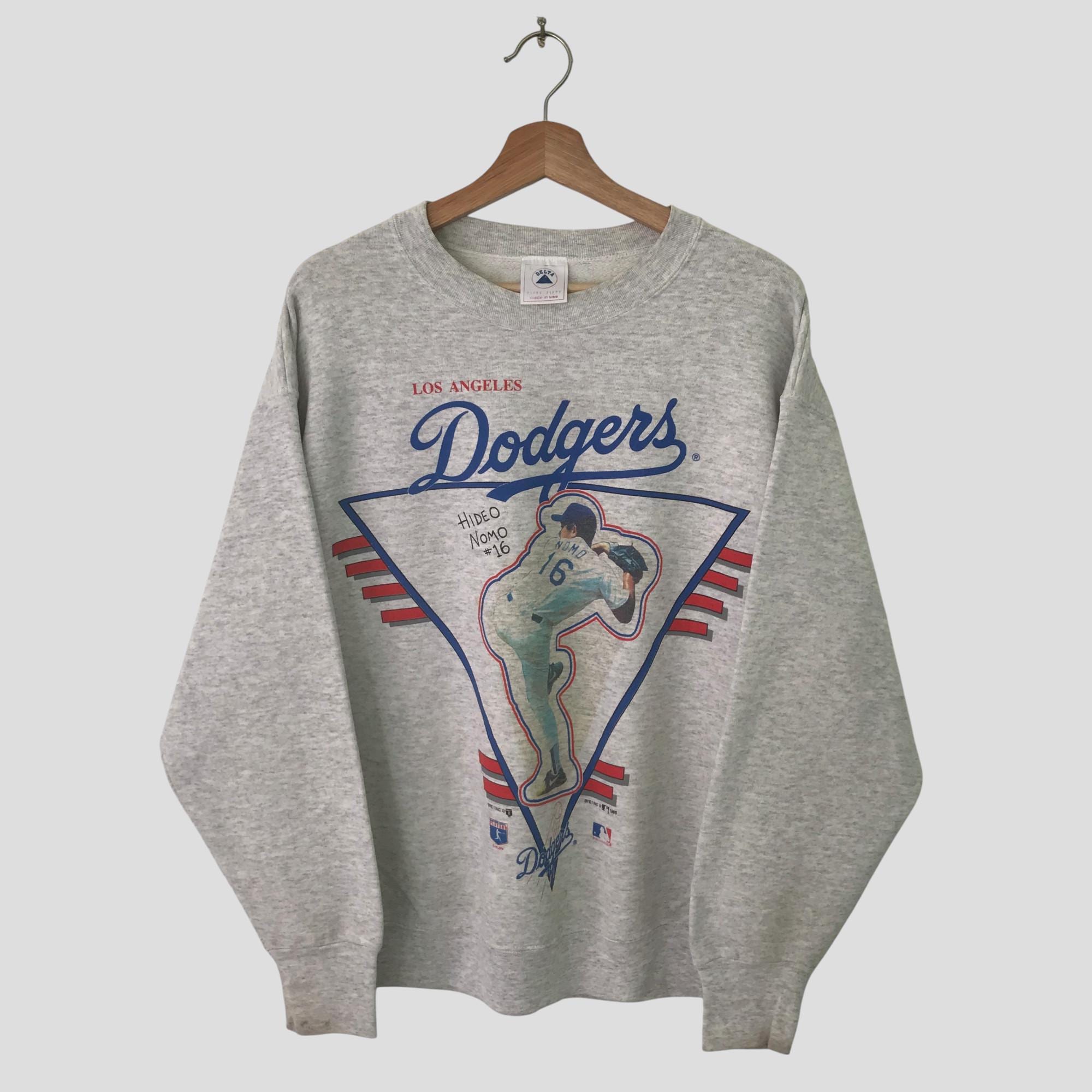 野茂英雄 USA製 90s スウェット NOMO ドジャース MLB トレーナー L 0
