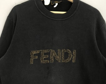 Vintage 90s Fendi Roma Italy Sweatshirt Fendi Pullover Fendi Spell  