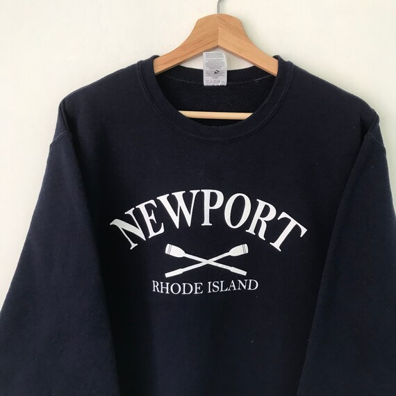Vintage Newport Rhode Island Blue Sweatshirt Medi… - image 4