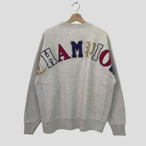 Vintage Champion Grey Sweatshirt Xlarge Champion Spell Out Big Logo Sweater Champion Sportswear Crewneck Champion Pullover Jumper Size XL