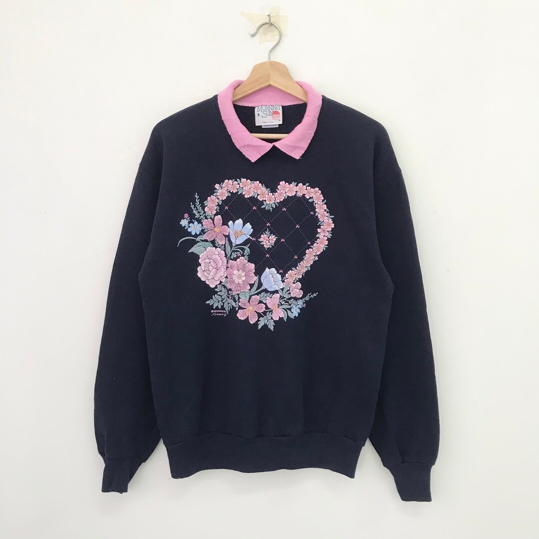 Sweat-shirt vintage des années 90 Morning Sun Angel, fabriqué aux États-Unis, grand - France