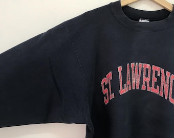 Vintage 90's Distressed Champion Reverse Weave St. Lawrence