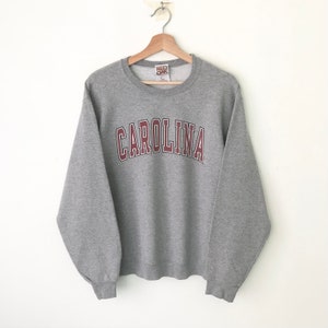 Vintage Carolina State Gray Sweatshirt Medium Carolina University Spell Out Sweater Carolina State Crewneck Carolina State Jumper Size M