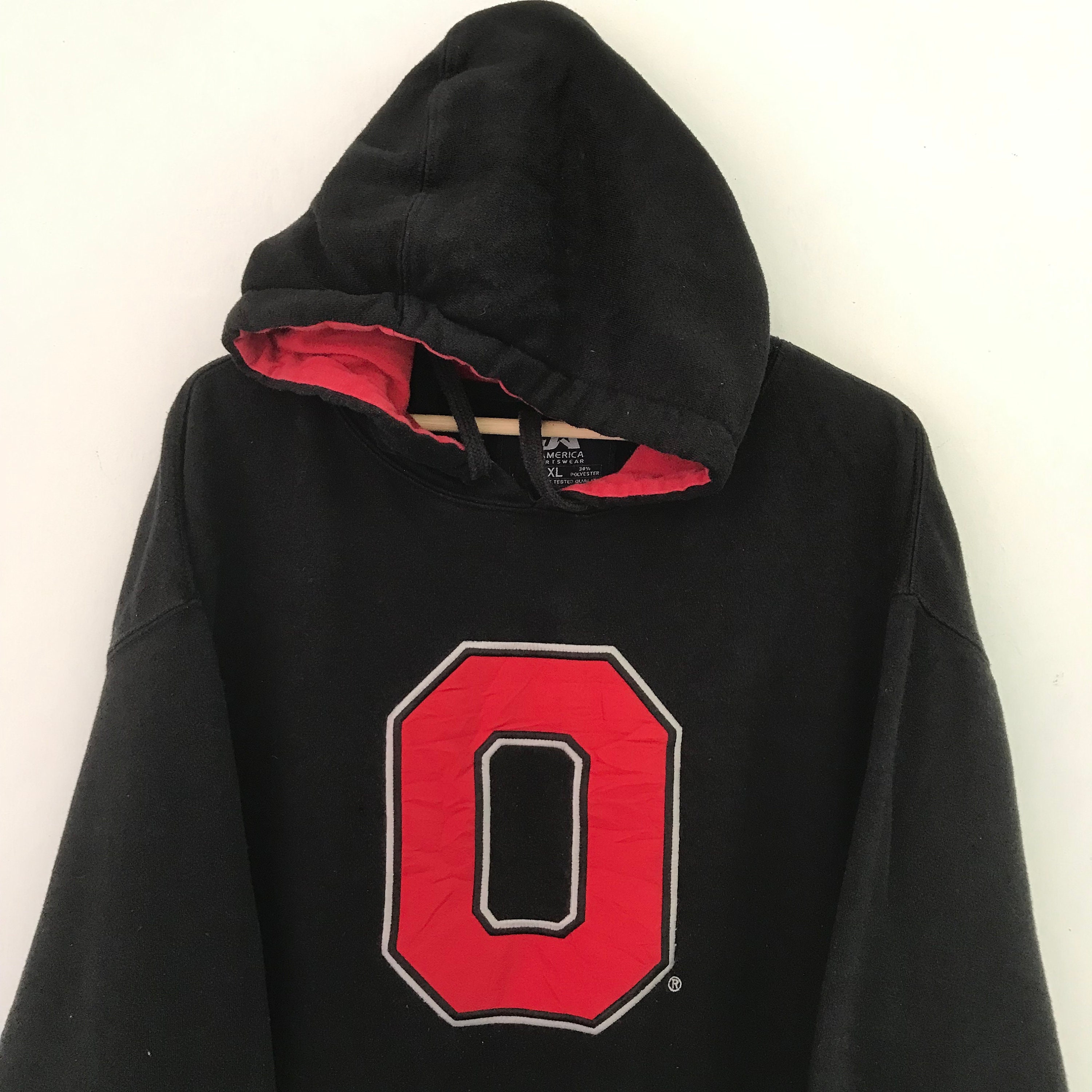 オハイオ州立大学プルオーバー　US Sサイズ ヴィンテージ オハイオ州立大学 ジャケット プルオーバー バック