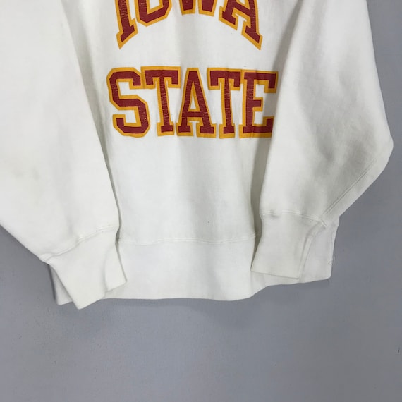 Vintage 90 s Champion Reverse Weave Iowa State White Gem
