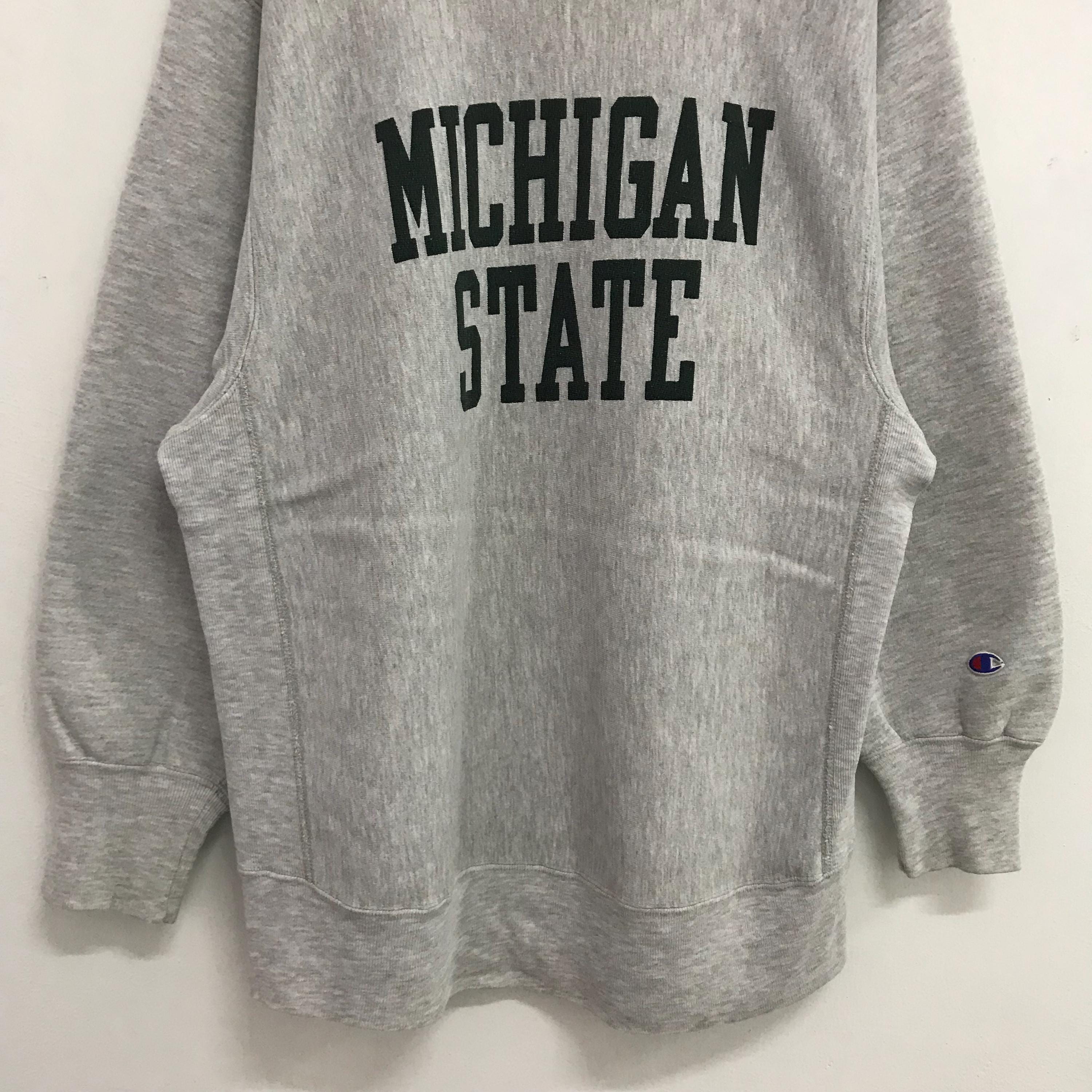 Vintage 90s Champion Reverse Weave Michigan State Sweatshirt
