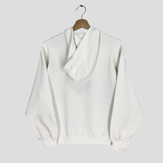 Vintage 90's Adidas Trefoil White Sweater Medium Adidas Three