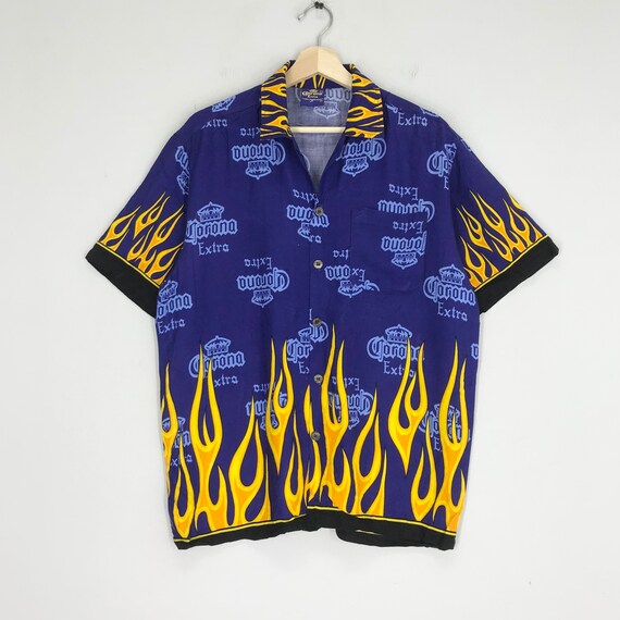 OLDJOE INDIGO RAYON HAWAIAN SHIRTS DARK INDIGO 14 1/2(オールド