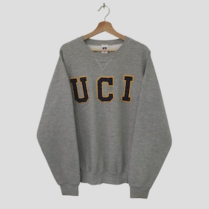 Vintage 90’s University of California Irvine Grey Sweatshirt Xlarge University California Irvine UCI Spell Out Sweater Collegiate Size XL