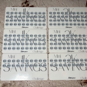 Mini 1K and 2K Savings challenge