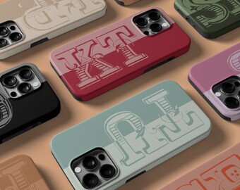 Funda de iniciales personalizada para iPhone 15 14 13 12 11 Pro Max, funda personalizada para Samsung Galaxy S23 S22 Ultra, Pixel 7, funda MagSafe para iPhone