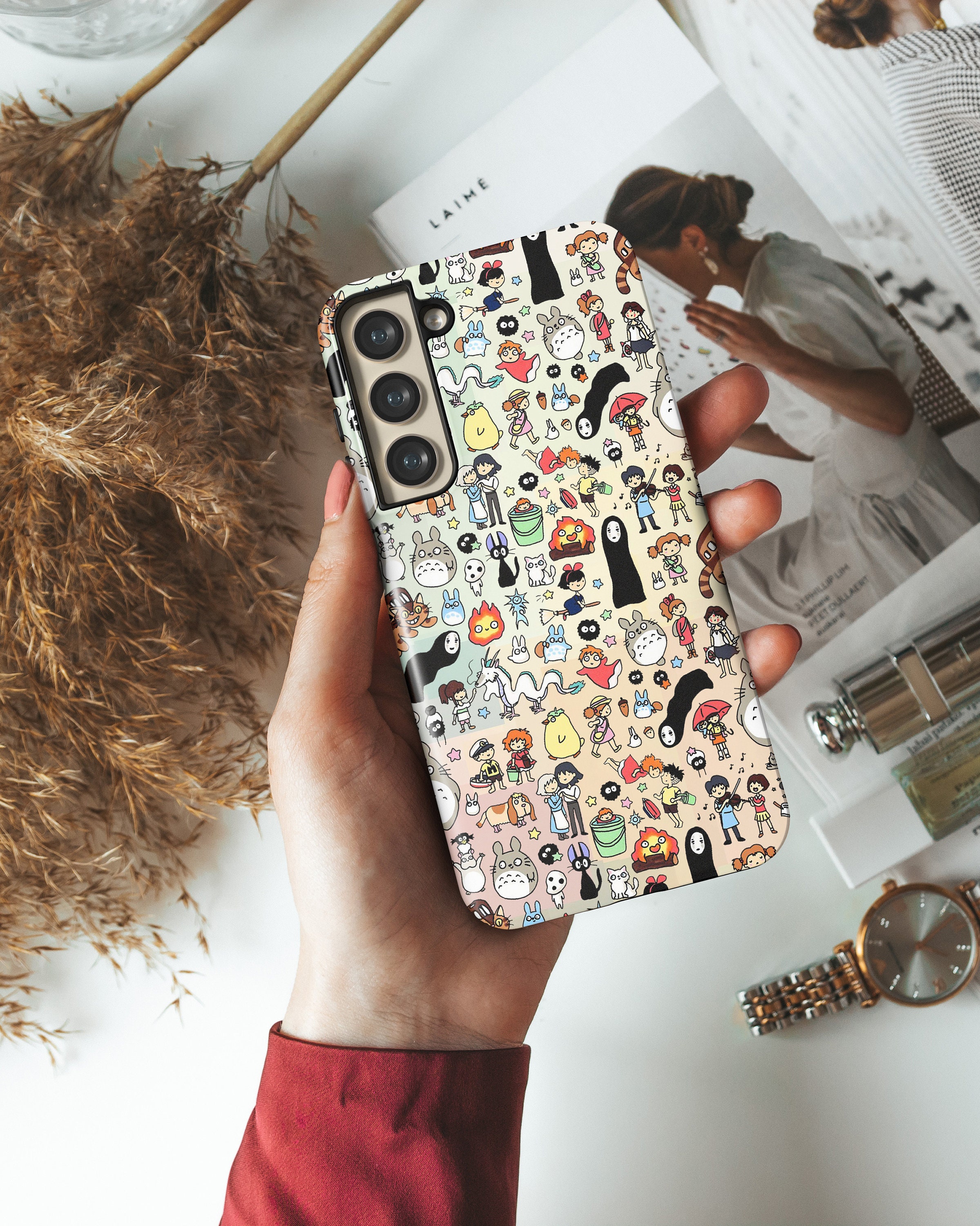 Customize Color Cartoon Spirited Away Totoro Phone Case for