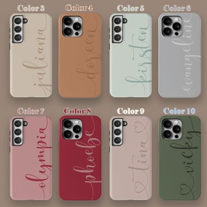 Gepersonaliseerde Monogram Case voor iPhone 15 14 13 12 Pro Max, Custom Case voor Samsung Galaxy S23 S22 Ultra, MagSafe Case voor iPhone 7 8 Plus XR