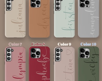 Personalized Monogram Case For iPhone 15 14 13 12 Pro Max, Custom Case For Samsung Galaxy S23 S22 Ultra, MagSafe Case For iPhone 7 8 Plus XR
