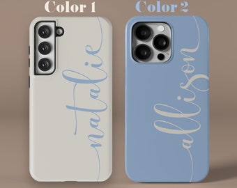 Personalized Monogram Case For iPhone 14 13 12 Pro Max, Custom Case For Samsung Galaxy S23 S22 Ultra, MagSafe Case For iPhone 7 8 Plus XR XS