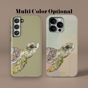 Personalizar la funda del teléfono Color Cartoon Art Turtles para iPhone 11 12 13 14 15 Pro Max Mini Xs Max 8 Plus, Anime Samsung Galaxy S24 S23 S22 Ultra