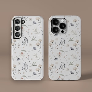 Schöne Wilde Blumen Blumen Handyhülle für 14 13 12 11 Pro Max SE X XR XS 7 8 Plus Mini MagSafe iPhone Hülle Galaxy S23 S21 Ultra Pixel 6