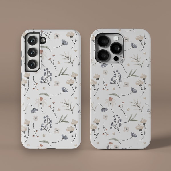 Beautiful Wild Flowers Floral Phone Case For 14 13 12 11 Pro Max SE X XR XS 7 8 Plus Mini MagSafe iPhone Cover Galaxy S23 S21 Ultra Pixel 6