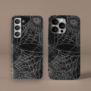 Spinnennetz Benutzerdefinierte Handyhülle, Halloween iPhone 14 13 12 Pro Max Mini Plus Hülle, Spooky iPhone 11 XR X XS S23 Max Slim Snap Hard Tough Hülle