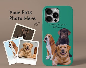 Custom Pet Phone Case | Personalised dog Portrait Cover | Dog/ Cat memorial gift | Gifts for Dog Lovers & Pet Loss | iPhone/ Samsung cases