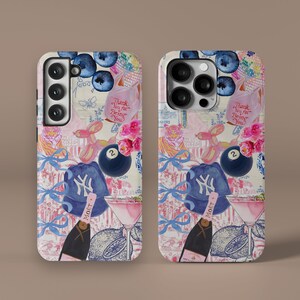 Coquette 8 Ball Collage MagSafe Handyhülle, niedliche ästhetische iPhone 15 14 13 12 11 Pro Max Plus Samsung Galaxy S24 S23 S22 S21 Hülle