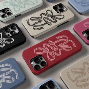 Coque de téléphone MagSafe, couleurs personnalisées, ruban festival des papillons, coque esthétique pour iPhone 16 15 14 13 12 11 Pro Max Plus Galaxy S24 S23