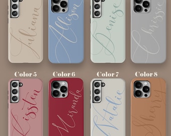 Personalized Name iPhone 15 14 13 12 11 Case, Custom Samsung Galaxy S23 S22 Ultra, iPhone 15 14 Pro Case 13 12 11 Pro Mini Plus MagSafe Case