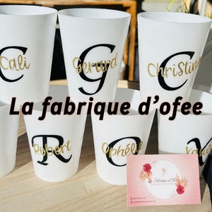 Gobelet Eco Cup Prénoms, gobelets personnalisé, mariage. image 2