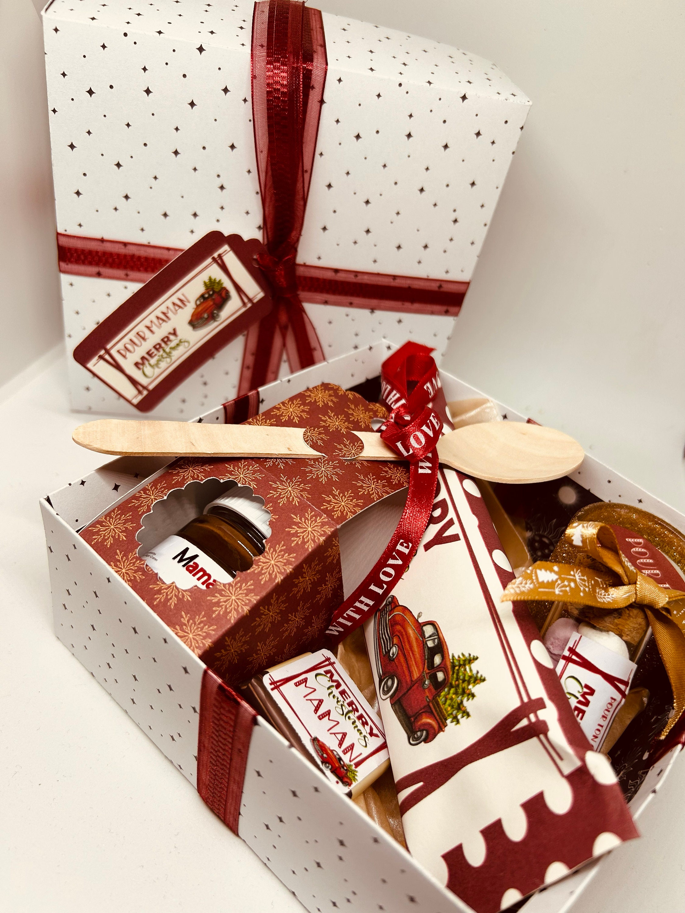 Cadeau chocolat Cœur Anniversaire Noël KINDER personnalisé Coffret