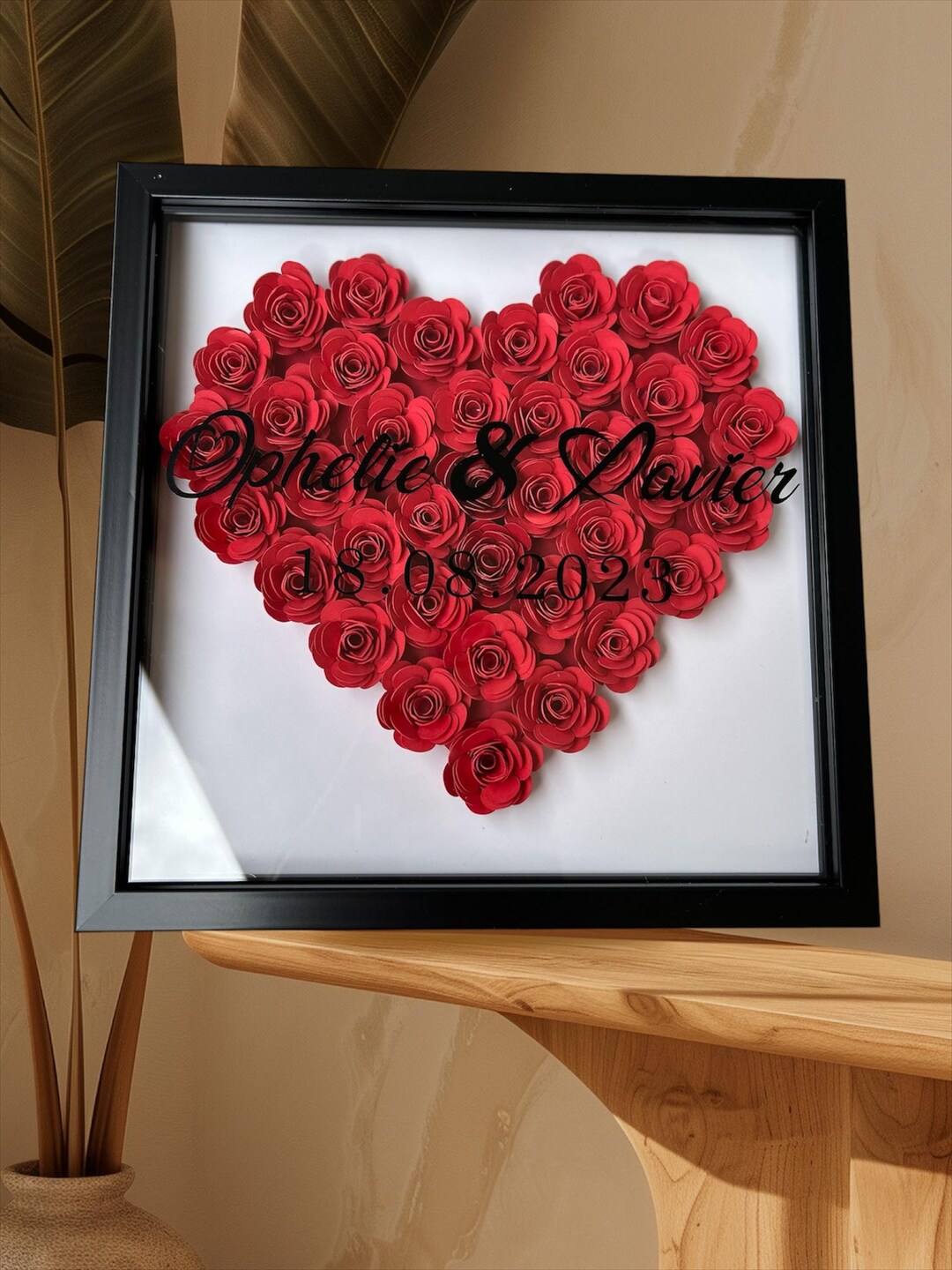 Cadre couple personnalisé - Cadeau Saint-Valentin - Cadeau anniversaire ...