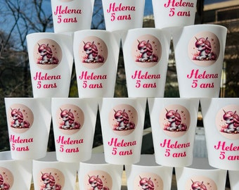 Gobelet Eco Cup Prénoms, gobelets personnalisé pour mariage, gobelets anniversaire. personnalisation de gobelet. Gobelet anniversaire enfant