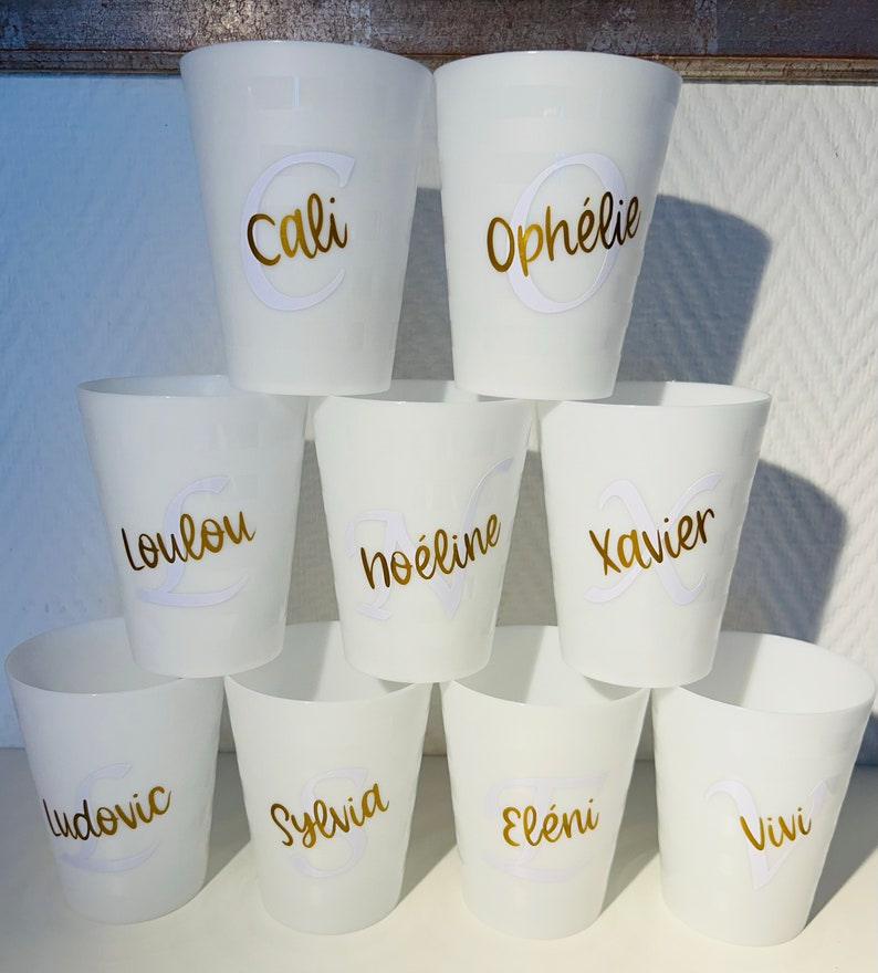 Gobelet Eco Cup Prénoms, gobelets personnalisé, mariage. image 5