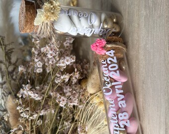 baptism candy jar, wedding sugared almonds, sugared almond pots, personalized sugared almond pots.