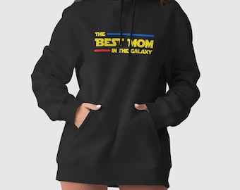 Idea regalo per la festa della mamma per la migliore mamma della galassia Felpa con cappuccio per la mamma di Star Wars Fantastica idea regalo con cappuccio per la neomamma Idea regalo per la festa della mamma