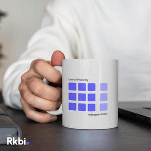 Laws of Proximity Coffee Mug – Essential for UX & Product Designers