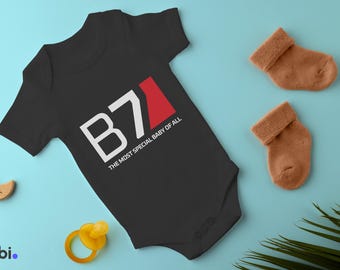 Christmas Gift Idea B7: The Most Special Baby of All - Cute Mass Effect-Inspired Baby Romper