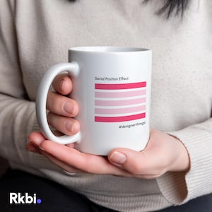 Serial Positioning Effect Coffee Mug – Perfect for UX & Product Designers